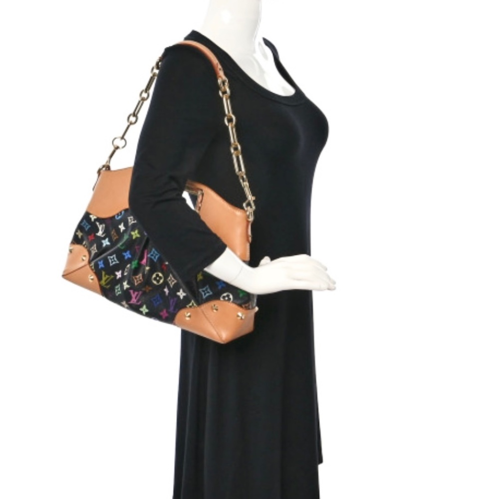 Authentic Murakami design by Louis Vuitton Noir “ Judy MM,” Rare find